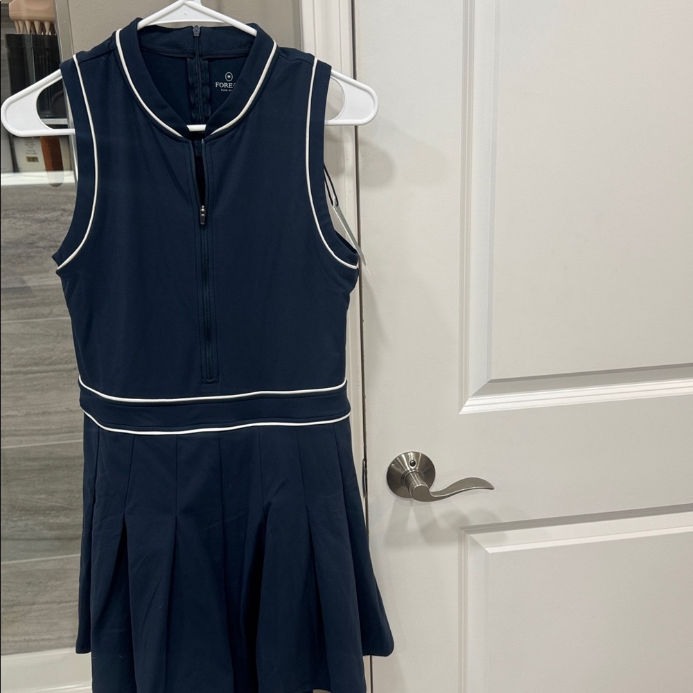 Fore Te Club Apparel Navy Sleeveless Women's Dress - Picture 5 of 6